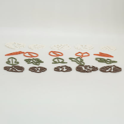 Assorted Leaf Paper Clips