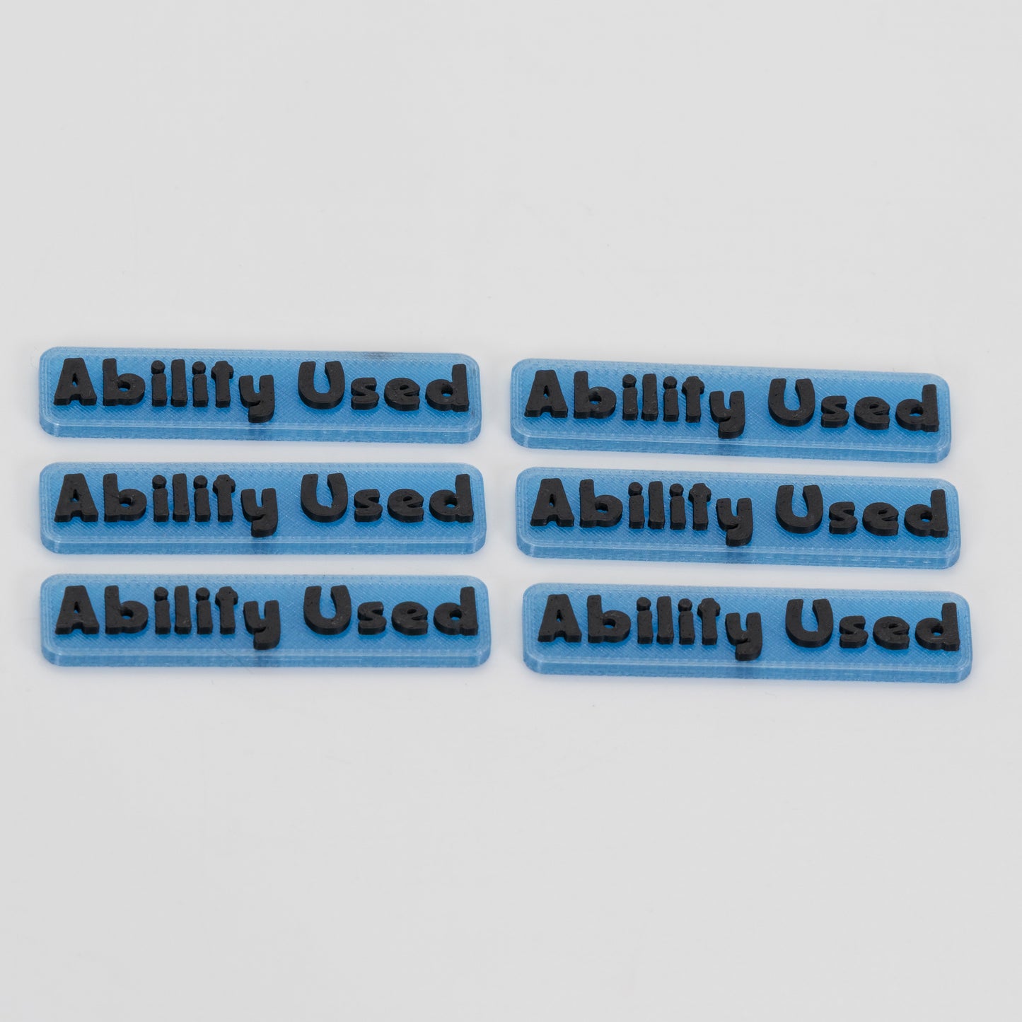 6PK - Translucent Ability Used Token for TCG