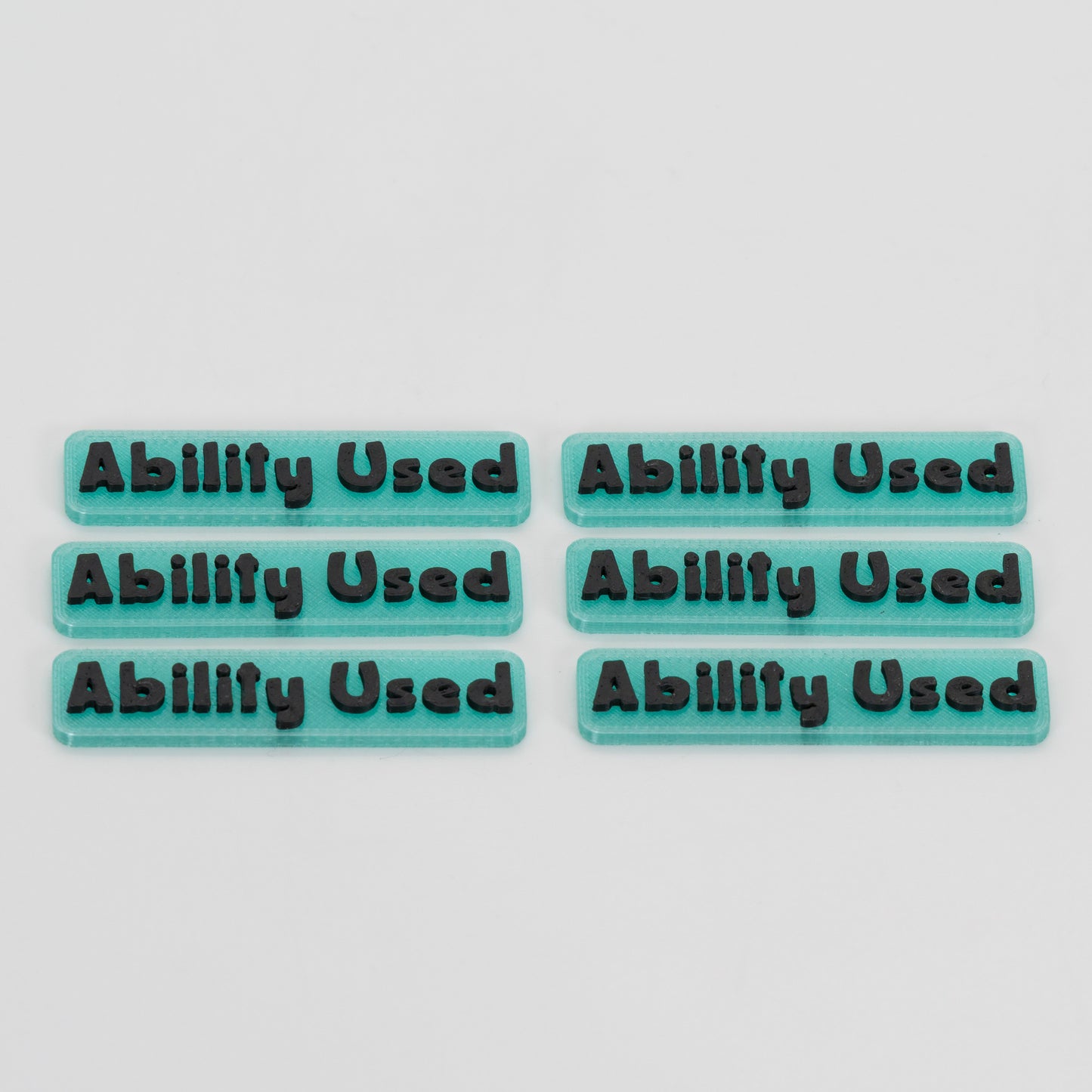 6PK - Translucent Ability Used Token for TCG