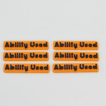 6PK - Translucent Ability Used Token for TCG