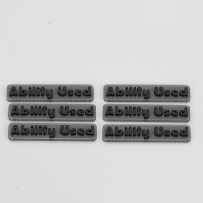 6PK - Translucent Ability Used Token for TCG