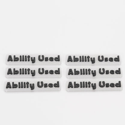 6PK - Translucent Ability Used Token for TCG